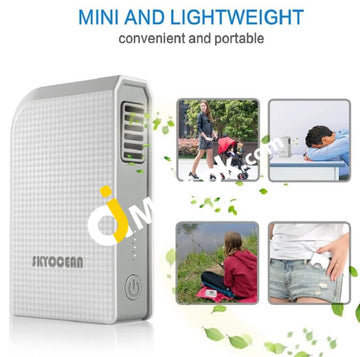 Skyocean Small Personal Fan With 6000Mah Power Bank Mini Usb Desk - Imported From Uk